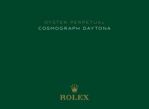 Handleiding Rolex Oyster Perpetual Cosmograph Daytona Horloge
