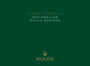 Handleiding Rolex Oyster Perpetual Sea-Dweller Horloge