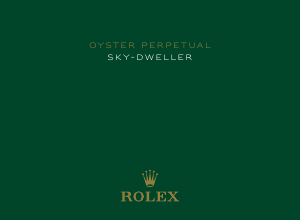 Handleiding Rolex Oyster Perpetual Sky-Dweller Horloge