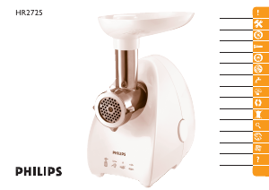 Manual Philips HR2725 Meat Grinder