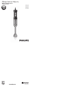 Посібник Philips HR1660 Ручний блендер