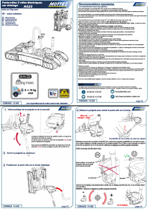 Manual de uso Mottez A023P2ELEC Porta bicicleta