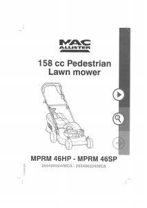 Handleiding MacAllister MPRM46HP Grasmaaier