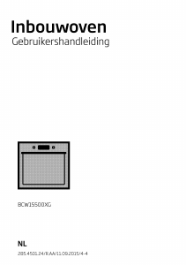 Handleiding BEKO BCW15500XG Oven