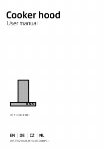 Handleiding BEKO HCI91845BXH Afzuigkap