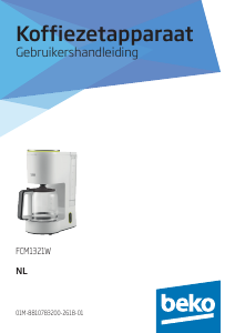 Handleiding BEKO FCM1321W Koffiezetapparaat