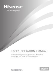 Handleiding Hisense FUV126D4AW1 Koelkast