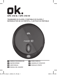 Εγχειρίδιο OK OPC 310-W Discman