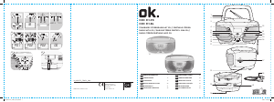 Manual OK ORC 311-PK Aparelho de som
