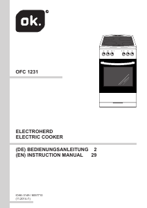 Handleiding OK OFC 1231-1 Fornuis