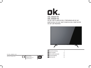 Handleiding OK ODL 40652F-TB LED televisie