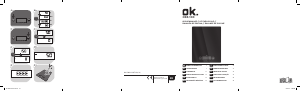 Handleiding OK OKS 100 Keukenweegschaal