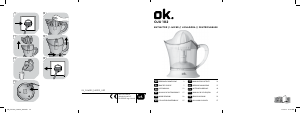 Manual de uso OK OJU 102 Exprimidor de cítricos