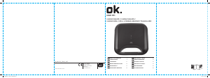 Manuale OK OSM 1111 Grill a contatto