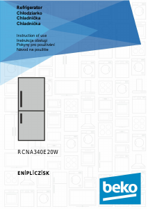 Bruksanvisning BEKO RCNA340E20W Kyl-frys