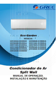 Manual Gree GWC18QD-D3NNB4C Eco Garden Ar condicionado