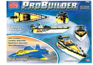 Handleiding Mega Bloks set 9782 Probuilder Wave racer