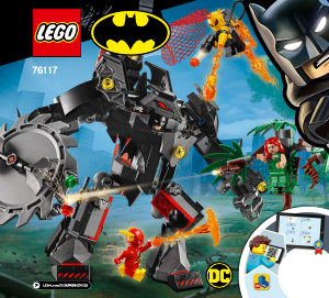 Kullanım kılavuzu Lego set 76117 Super Heroes Batman Robotu Poison Ivy Robotuna karşı