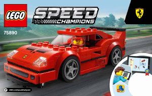 Handleiding Lego set 75890 Speed Champions Ferrari F40 Competizione