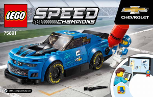 Használati útmutató Lego set 75891 Speed Champions Chevrolet Camaro ZL1 versenyautó