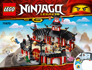 Használati útmutató Lego set 70670 Ninjago A Spinjitzu monostora