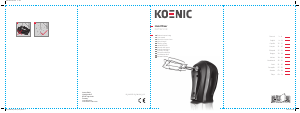 Εγχειρίδιο Koenic KHM 3210 B Μίξερ χειρός