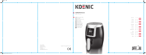 Manual de uso Koenic KAF 2110 B Freidora
