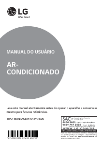 Manual LG AS-W122BRG2 Ar condicionado