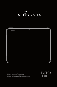 Mode d’emploi Energy Sistem I10 Dual Tablette