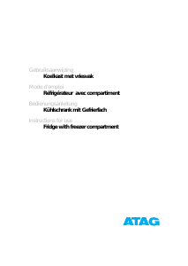 Handleiding ATAG KD62122A Koelkast
