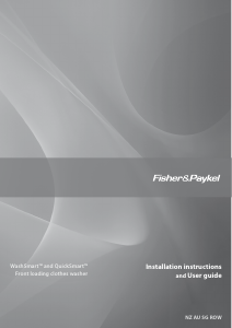 Bruksanvisning Fisher and Paykel WH7560P1 WashSmart Tvättmaskin