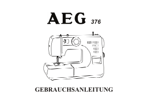 Bedienungsanleitung AEG 376 Nähmaschine