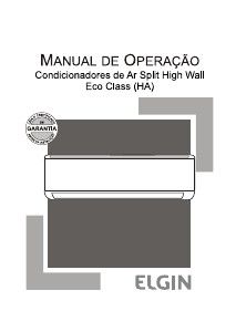 Manual Elgin HAQE30B2NA Ar condicionado