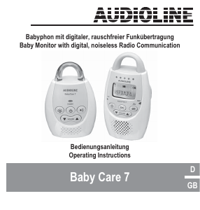 Handleiding Audioline Baby Care 7 Babyfoon