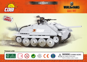 Manual Cobi set 3001 World of Tanks Hetzer