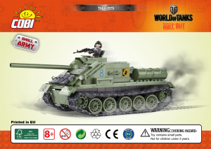 Návod Cobi set 3003 World of Tanks SU-85