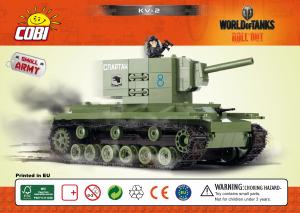 Bruksanvisning Cobi set 3004 World of Tanks KV-2