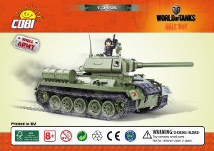 Kullanım kılavuzu Cobi set 3005 World of Tanks T-34/85
