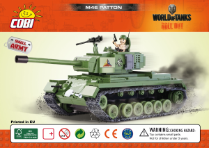 Manual Cobi set 3008 World of Tanks M46 Patton