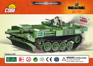 Bruksanvisning Cobi set 3023 World of Tanks Stridsvagn 103