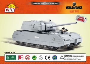 Bruksanvisning Cobi set 3024 World of Tanks Panzer VIII Maus