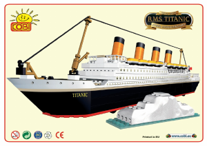 Manual Cobi set 1912 Titanic RMS
