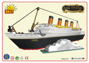 Mode d’emploi Cobi set 1913 Titanic RMS
