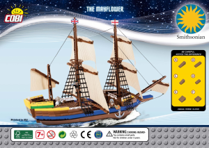 Handleiding Cobi set 21077 Smithsonian Pelgrimsschip Mayflower