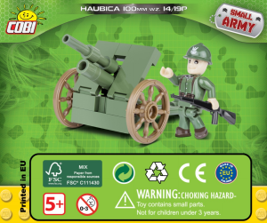 Mode d’emploi Cobi set 2153 Small Army WWII Howitzer 100mm Wz.1914/19 P