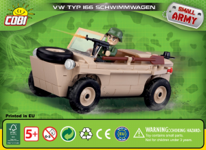 Mode d’emploi Cobi set 2188 Small Army WWII VW typ 166 Schwimmwagen