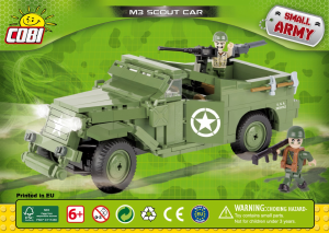 Manual Cobi set 2368 Small Army WWII M3 Scout car