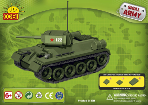Handleiding Cobi set 2438 Small Army WWII T-34