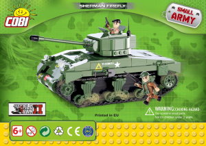 Rokasgrāmata Cobi set 2453 Small Army WWII M4A4 Sherman Firefly