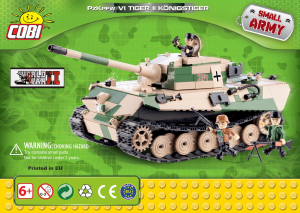 Mode d’emploi Cobi set 2460 Small Army WWII Tiger II Pz.Kpfw. VI B Konigstiger